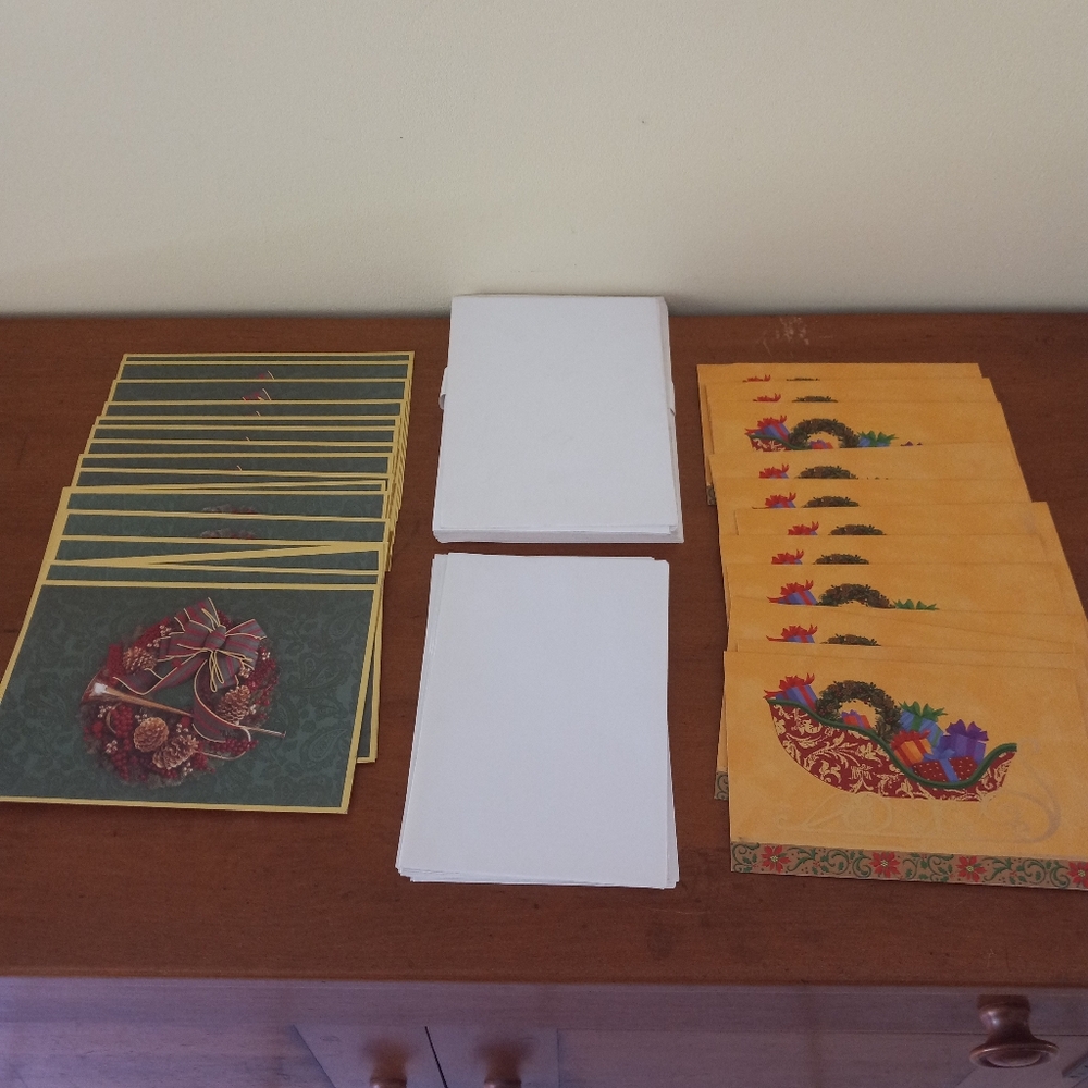 Classic 90s Formal Holiday Christmas Cards With Envelopes 29 Pc Lot